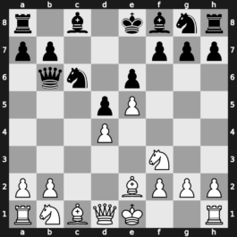 C02u - 3…c5 4.c3 Nc6 5.Nf3 Qb6 6.Be2 cxd4 7.cxd4 - Advance [+0.00]
