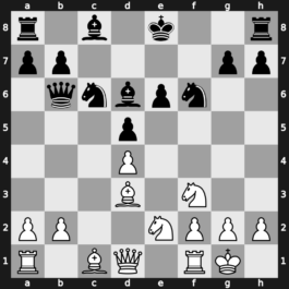C06o - 8…f6 9.exf6 Nxf6 10.O-O Bd6 11.Nf3 Qb6 - Tarrasch Closed [+0.75]