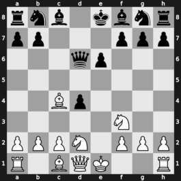 C07o - 4.exd5 Qxd5 5.Ngf3 cxd4 6.Bc4 Qd6 - Tarrasch Open [+0.25]