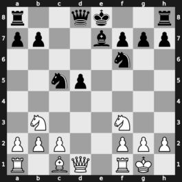 C08m - 5.Ngf3 Nf6 6.Bb5+ Bd7 7.Bxd7+ Nbd7 8.O-O Be7 9.dxc5 Nxc5 10.Nb3 - Tarrasch Open Main Line [+0.08]