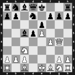 C11g - 4.e5 Nfd7 5.f4 c5 6.dxc5 Bxc5 7.Qg4 - Steinitz Bradford Attack