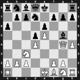C13o - 5.e5 Nfd7 6.h4 a6 7.Qg4 Bxg5 - Chatard-Alekhine Maroczy [+1.18]