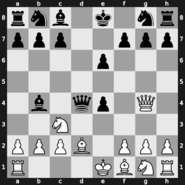 C15i - 4.Bd2 dxe4 5.Qg4 Qxd4 - Winawer Mueller-Zhuravlev Gambit Kunin Variation [+0.36]