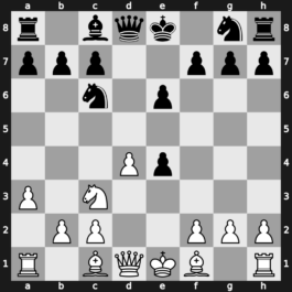C15r - 4.Ne2 dxe4 5.a3 Bxc3+ 6.Nxc3 Nc6 - Winawer Alekhine Gambit Kan Variation [+0.21]