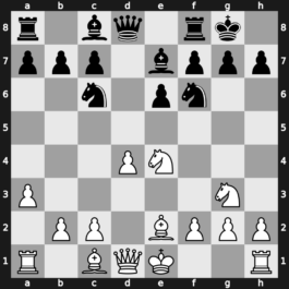 C15u - 4.Ne2 dxe4 5.a3 Be7 6.Nxe4 Nf6 7.N2g3 O-O 8.Be2 Nc6 - Winawer Alekhine Gambit Alatortsev Variation [+0.18]