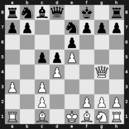 C18l - 6.bxc3 Ne7 7.Qg4 Kf8 - Winawer [+0.82]