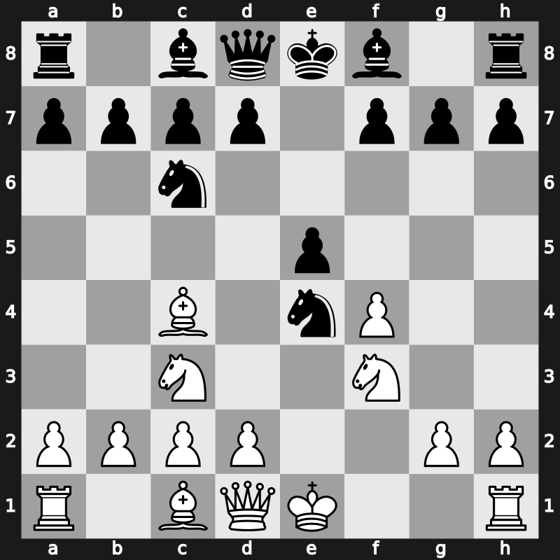 C28b - 4.f4 Nxe4 5.Nf3 - Bronstein Gambit [-1.15]