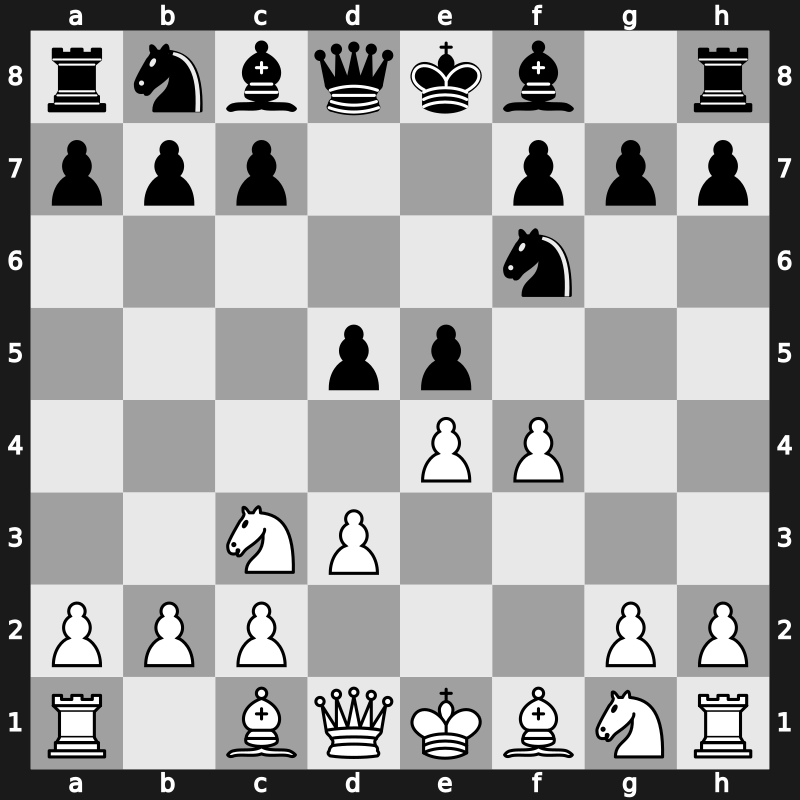 C29e - 3…d5 4.d3 - Steinitz Variation [-0.87]