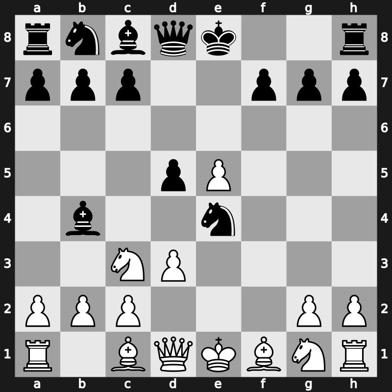 C29h - 3…d5 4.fxe5 Nxe4 5.d3 Bb4 - Oxford