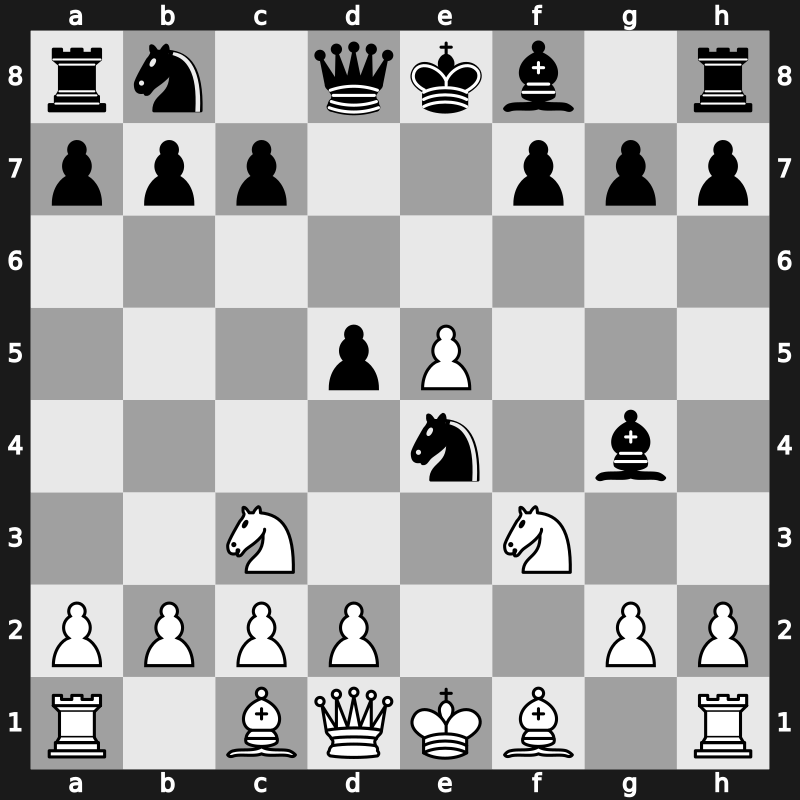 C29o - 3…d5 4.fxe5 Nxe4 5.Nf3 Bg4