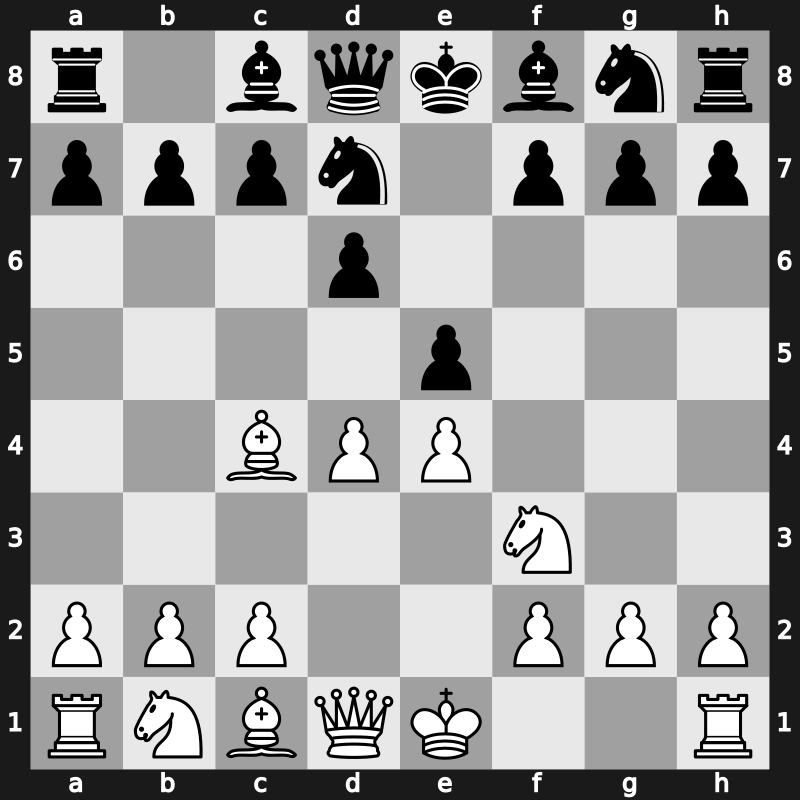 C41f - 3.d4 Nd7 4.Bc4 - Hanham [+0.76]