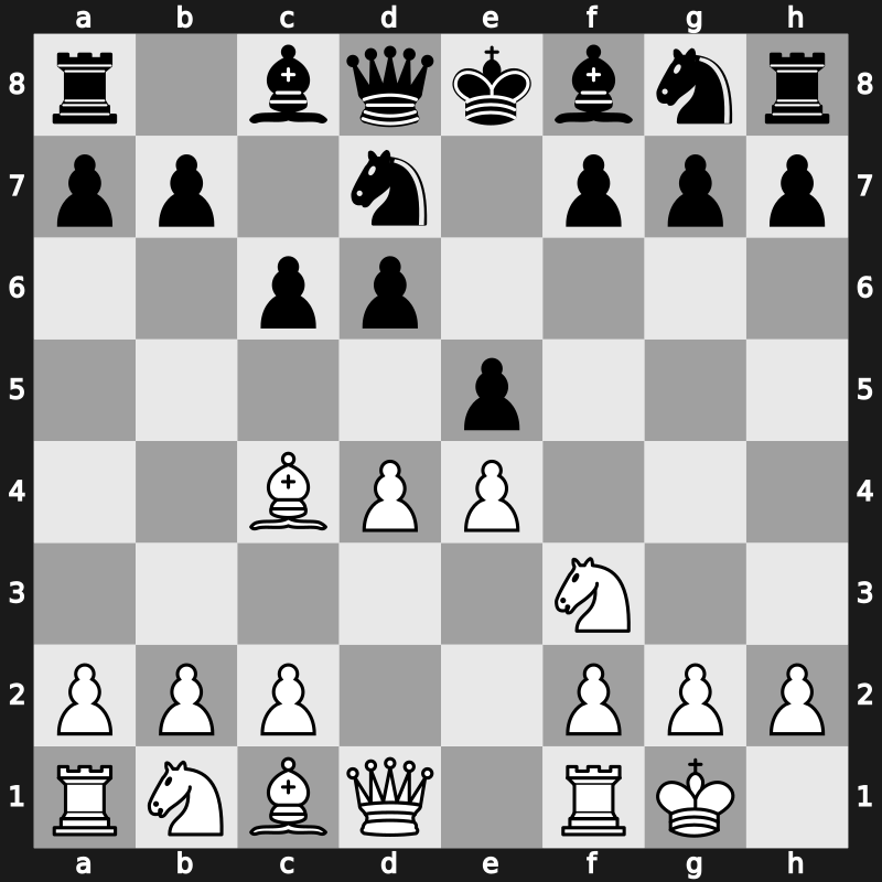 C41g - 3.d4 Nd7 4.Bc4 c6 5.O-O - Hanham Krause Variation [+0.84]