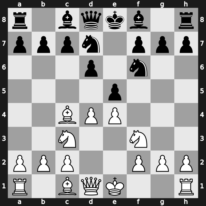 C41s - 3.d4 Nf6 4.Nc3 Nbd7 5.Bc4 - Improved Hanham [+0.50]
