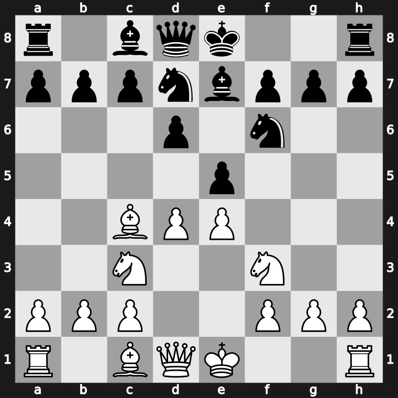 C41s - 3.d4 Nf6 4.Nc3 Nbd7 5.Bc4 Be7 - Improved Hanham [+0.52]