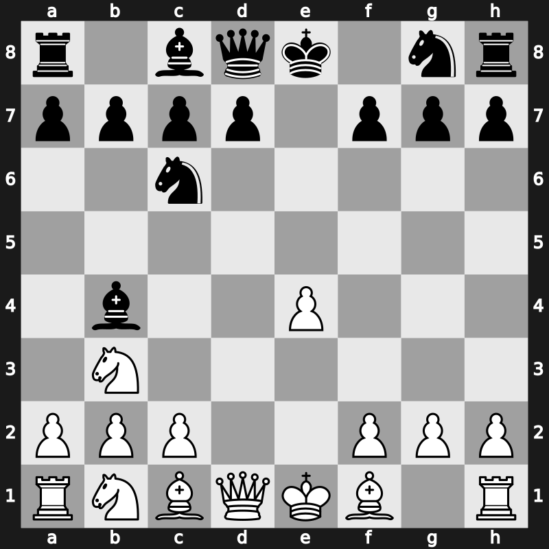 C45o - 4…Bc5 5.Nb3 Bb4+ - Romanishin Variation [+0.38]