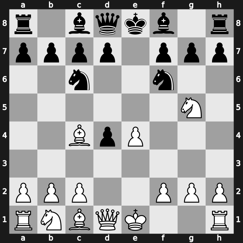 C55n - 4.d4 exd4 5.Ng5 - Perreux Variation [-0.80]