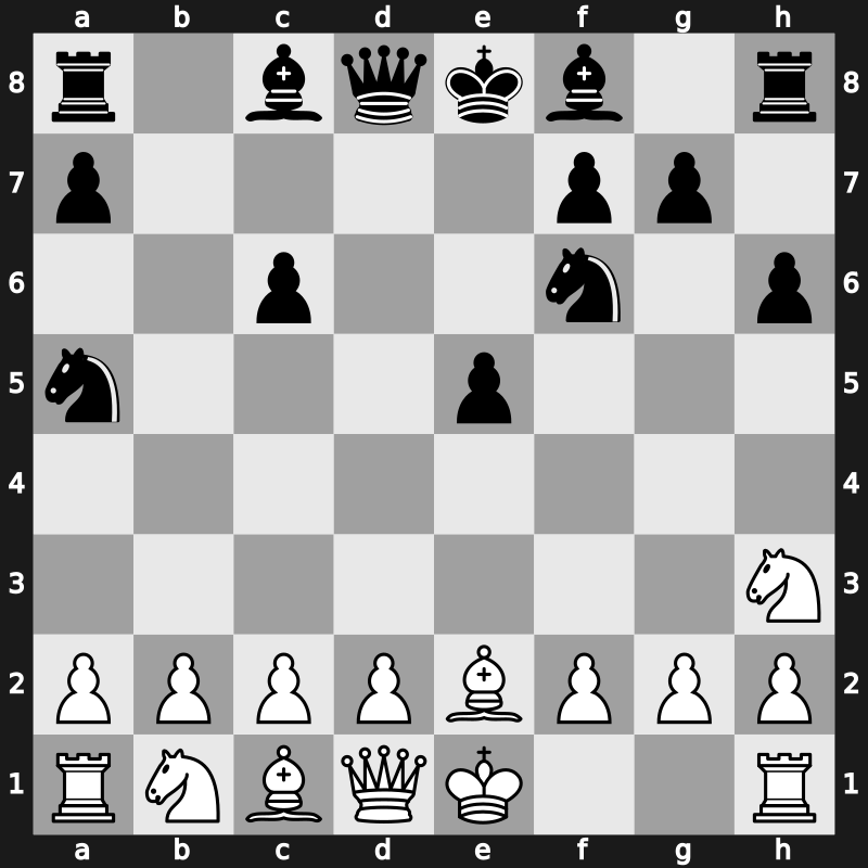 C59b - 9.Nh3 - Morphy Steinitz Variation [-0.21]