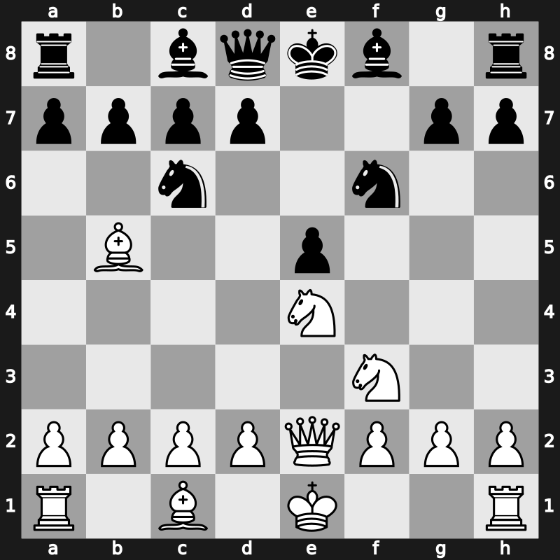 C63p - 4.Nc3 fxe4 5.Nxe4 Nf6 6.Qe2 - Schliemann [+0.43]