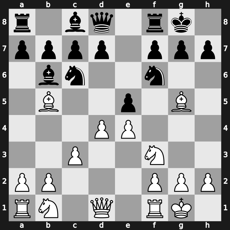 C65p - 4.O-O Bc5 5.c3 O-O 6.d4 Bb6 7.Bg5 - Berlin Benelux Variation [+0.49]