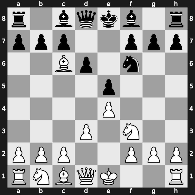 C65h - 4.d3 d6 5.Bxc6+ - Berlin Anderssen Variation [-0.25]