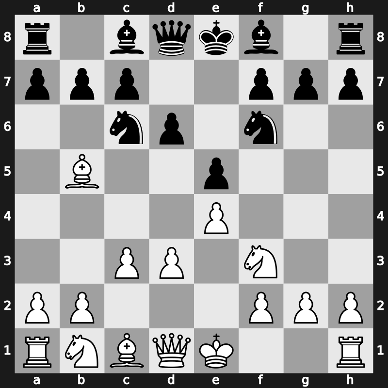 C65i - 4.d3 d6 5.c3 - Berlin [+0.17]