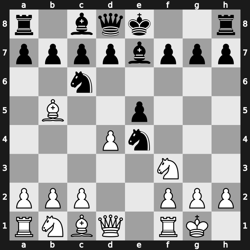 C67f - 5.d4 Be7 - Open Berlin [+0.50]