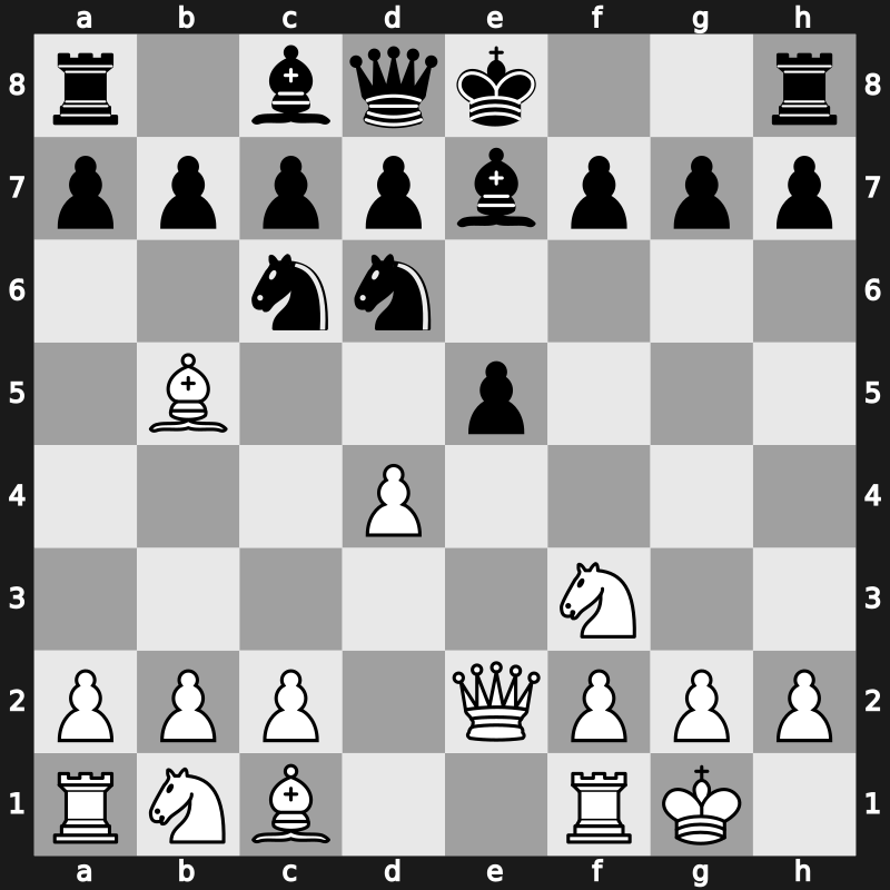 C67i - 5.d4 Be7 6.Qe2 Nd6 - Open Berlin [+0.31]
