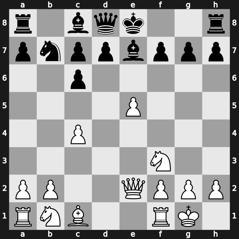 C67j - 5.d4 Be7 6.Qe2 Nd6 7.Bxc6 bxc6 8.dxe5 Nb7 9.c4 - Open Berlin Zukertort Variation [+0.36]