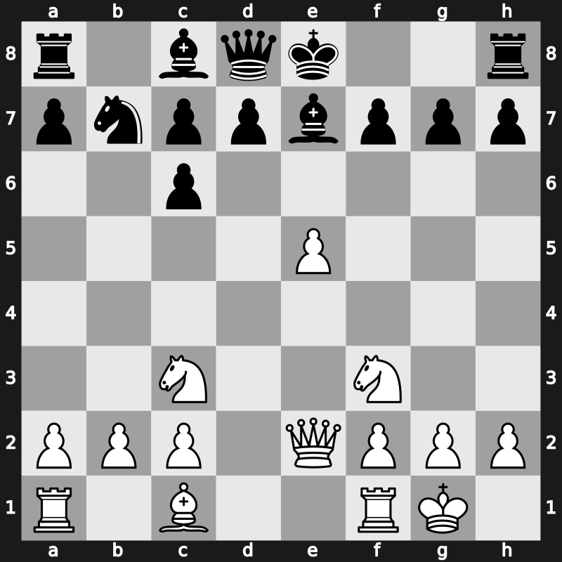 C67l - 5.d4 Be7 6.Qe2 Nd6 7.Bxc6 bxc6 8.dxe5 Nb7 9.Nc3 - Open Berlin Main Line (Rio de Janerio) [+0.33]
