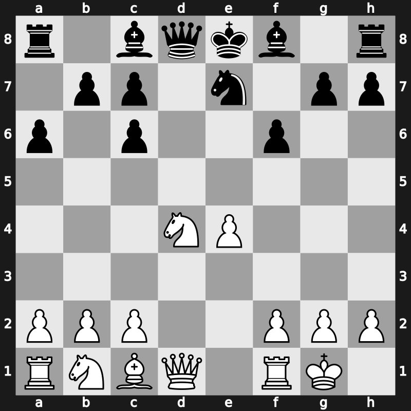 C69i - 6.d4 exd4 7.Nxd4 Ne7 - Exchange Gligoric [+0.25]