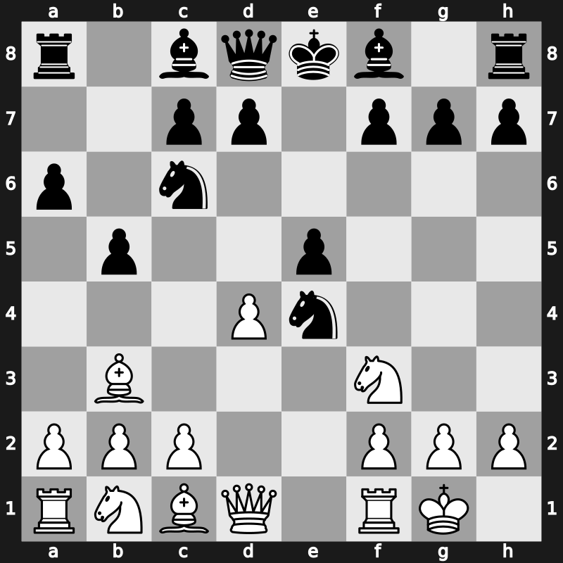 C80j - 6.d4 b5 7.Bb3 - Open [+0.24]