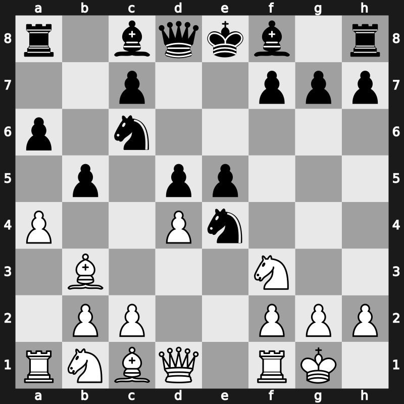 C80k - 6.d4 b5 7.Bb3 d5 8.a4 - Open [-0.31]