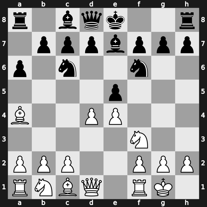 C84g - 6.d4 - Closed Centre Attack [-0.07]
