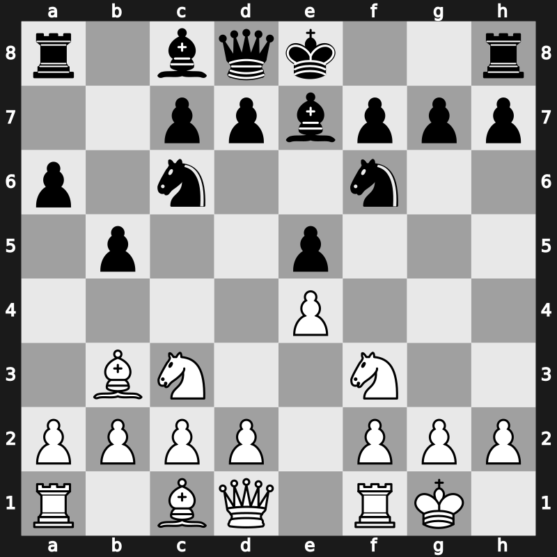 C84c - 6.Nc3 b5 7.Bb3 - Closed [-0.01]