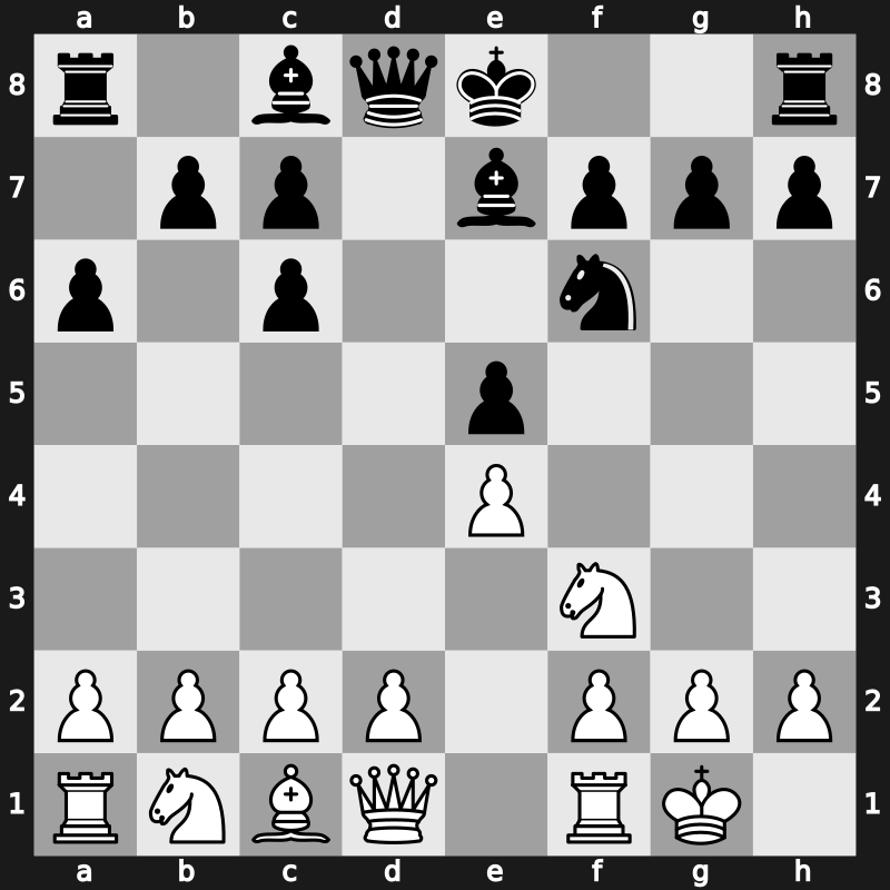 C85b - 6…dxc6 - Closed Exchange [+0.10]