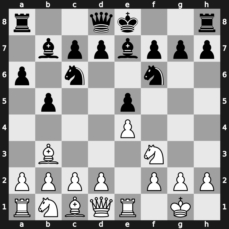 C88b - 7.Bb3 Bb7 - Closed Trajkovic Counterattack [+0.57]