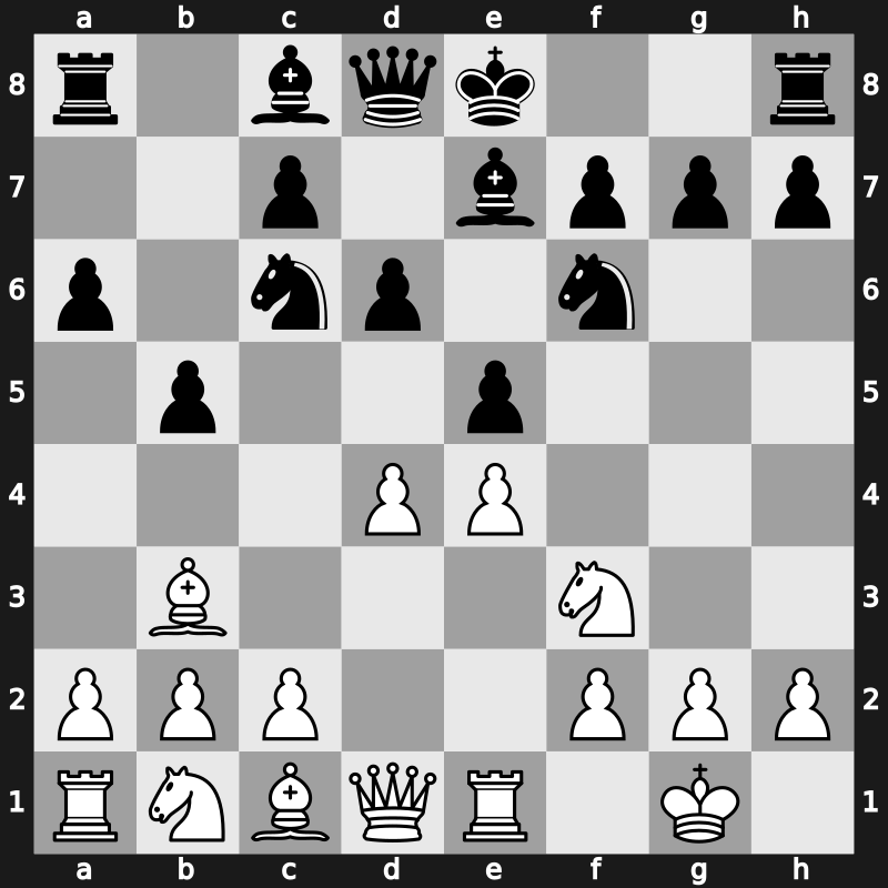 C88c - 7.Bb3 d6 8.d4 - Closed [-0.48]