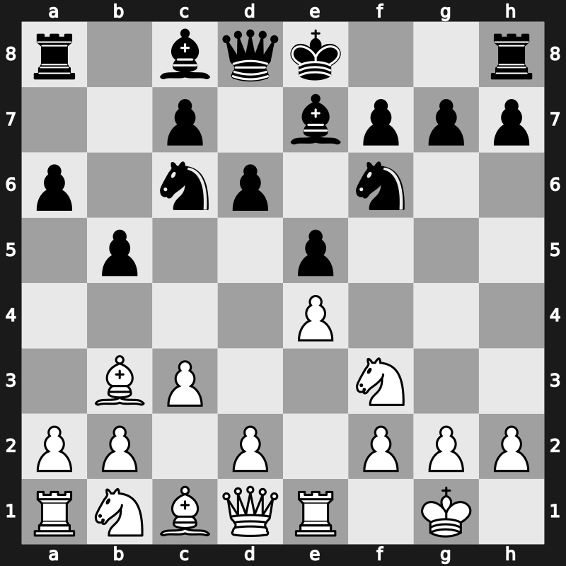 C88d - 7.Bb3 d6 8.c3 - Closed [+0.35]