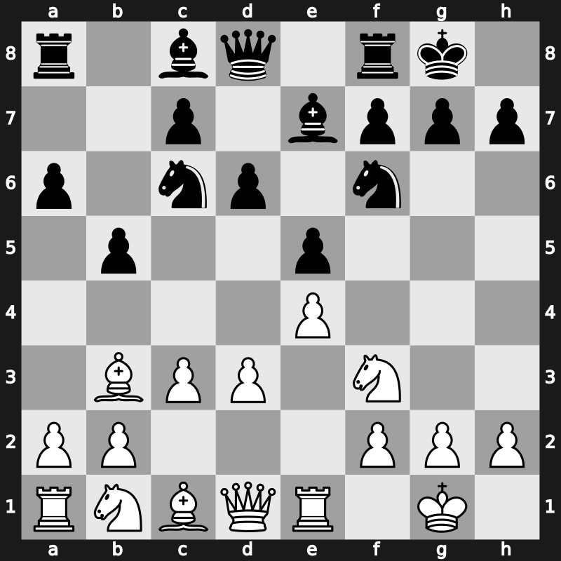 C90e - 9.d3 - Closed Pilnik Variation [+0.17]