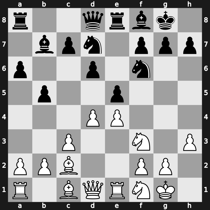 C95k - 10…Nbd7 11.Nbd2 Bb7 12.Bc2 Re8 13.Nf1 Bf8 - Closed Breyer Main Line [+0.37]