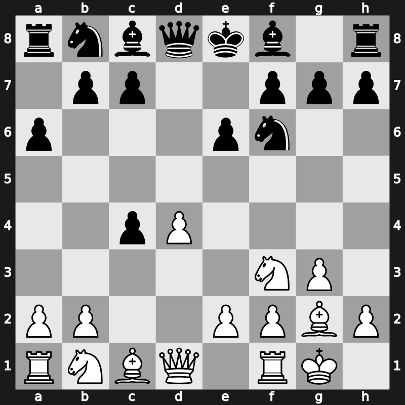 E04f - 5…a6 6.O-O - Open [+0.37]