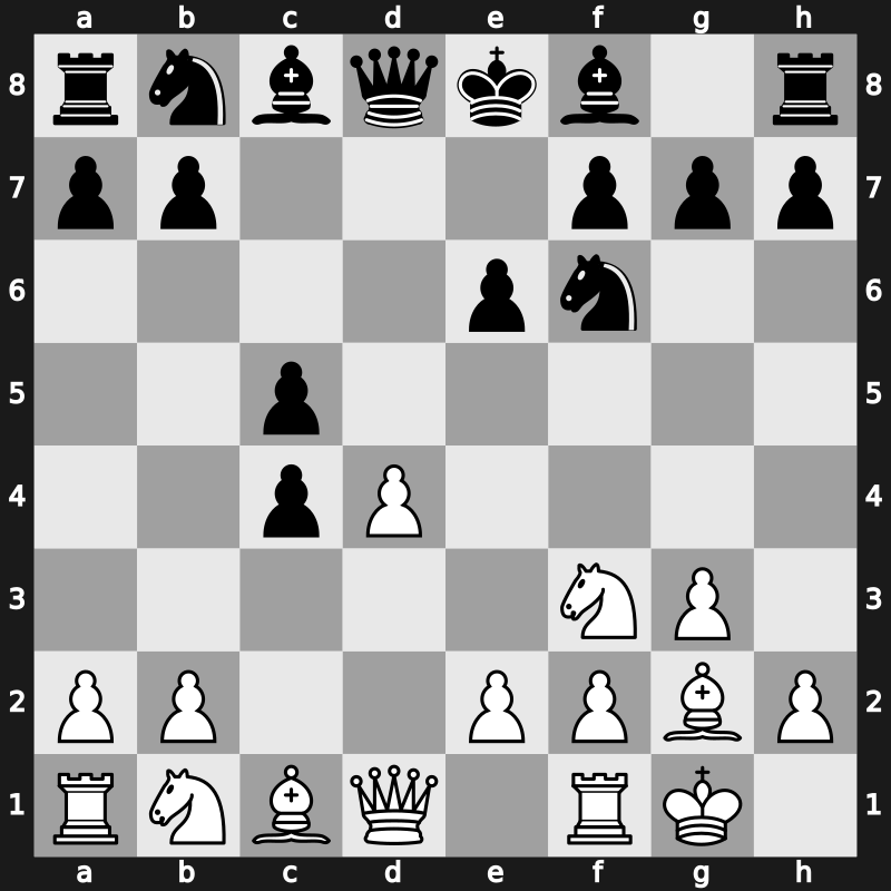 E04k - 5…c5 6.O-O - Open [+0.34]