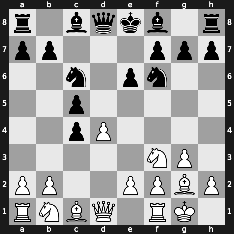 E04l - 5…c5 6.O-O Nc6 - Open [+0.32]