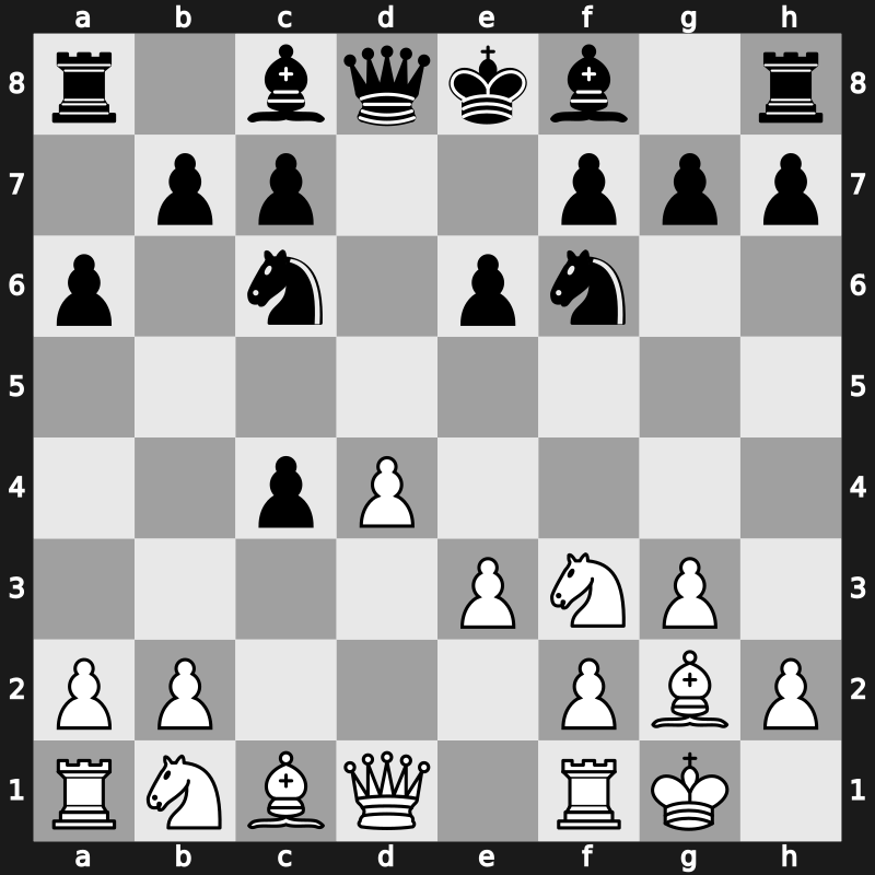 E04j - 5…a6 6.O-O Nc6 7.e3 - Open [+0.36]