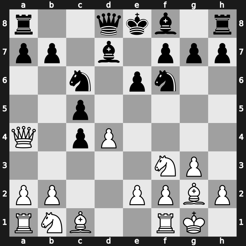 E04p - 5…c5 6.O-O Nc6 7.Qa4 Bd7 - Open [+0.24]