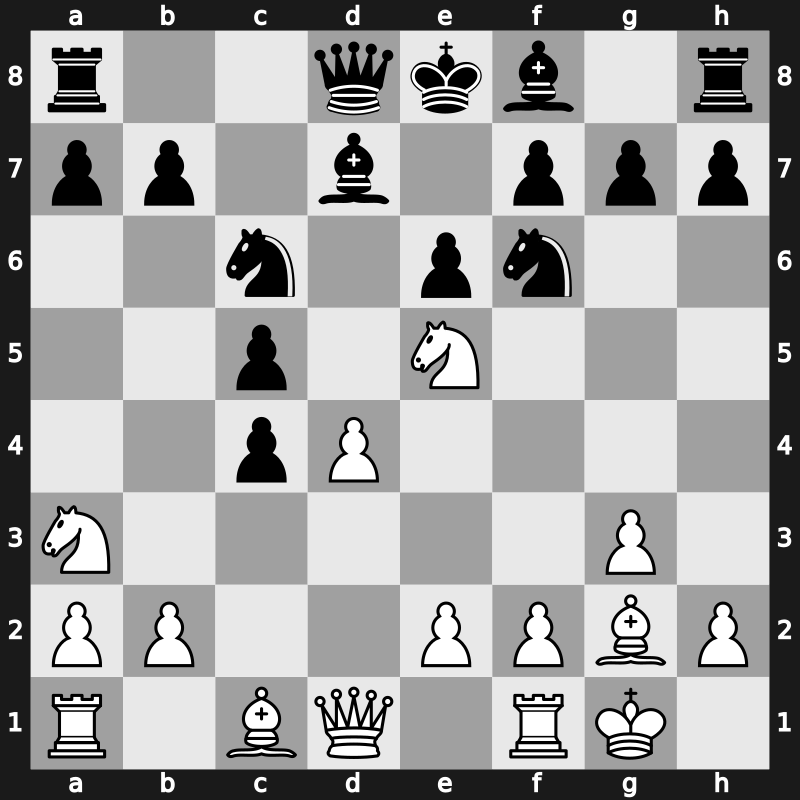 E04n - 5…c5 6.O-O Nc6 7.Ne5 Bd7 8.Na3 - Open [+0.24]