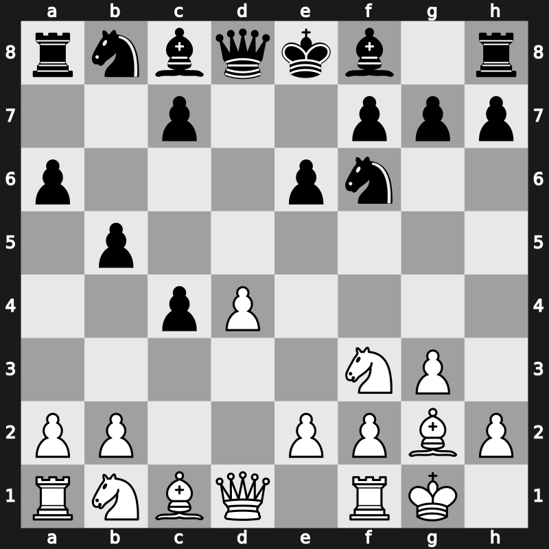 E04g - 5…a6 6.O-O b5 - Open