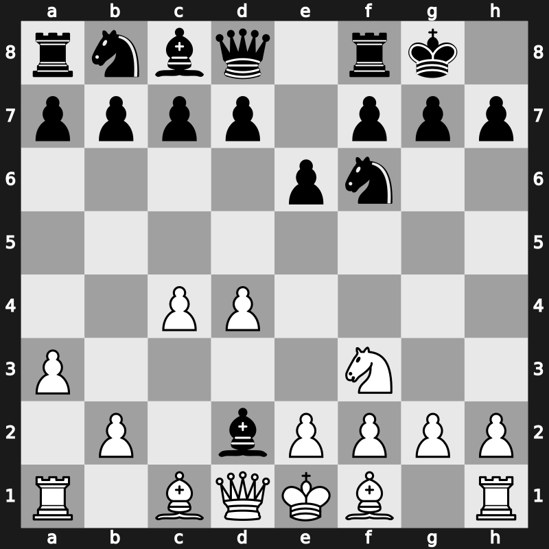 E11f - 4.Nbd2 O-O 5.a3 Bxd2+ [+0.35]