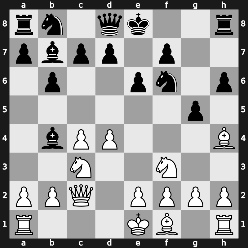 E13c - 7.Qc2 g5 [-0.11]