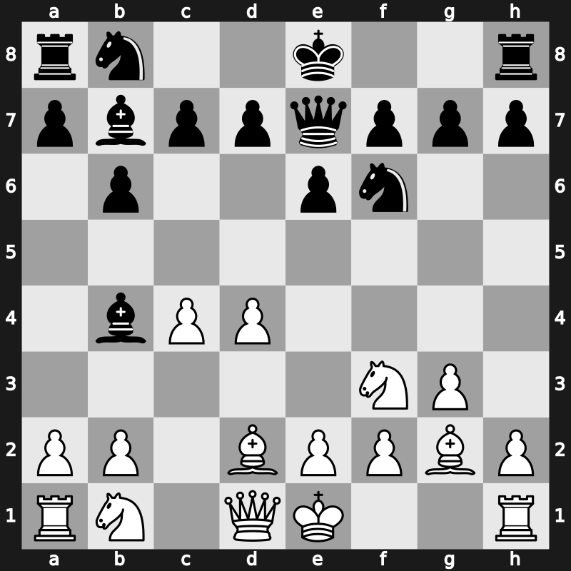 E16h - 6.Bd2 Qe7 - Capablanca Nimzowitsch Variation [+0.51]